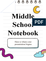 Middle School Notebook: Here Is Where Your Presentation Begins