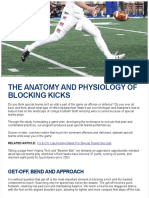The Anatomy and Physiology of Blocking Kicks - AFCA Insider