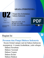 Modul 2. Fungsi Dan Kedudukan Bahasa Indonesia