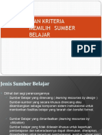 Jenis Dan Kriteria Sumber Belajar