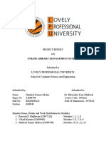 Online Library Management System Project Report