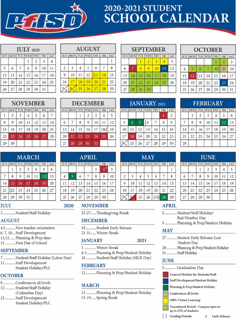 Phs Calendar PDF