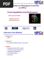 Opportunities For Biological Consortia On HPCX: Code Capabilities and Performance