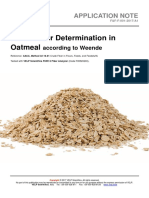 Crude Fiber Determination in Oatmeal: Application Note