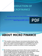 Introduction of Microfinance
