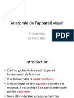 Anatomie de L'appareil Visuel (PR BOUDEDJA)