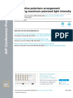 Consecutive Polarizers Arrangement Producing Maximum Polarized Light Intensity