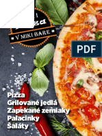 Jedálny lístok Miki bar Pizza 2021