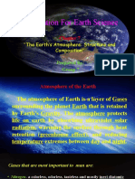 Presentation For Earth Science: "The Earth's Atmosphere: Structure and Composition''
