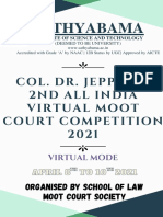 Col. Dr. Jeppiaar 2ND Virtual Moot Court Competition 2021