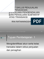 Audit Siklus Penjualan Dan Penagihan Pengujian Pengendalian DN Pengujian Substantif Atas Transaksi