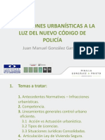 Infracciones Urbanísticas A La Luz Del Nuevo Código de Policía