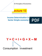 Income Determination in A Two Sector Simple Economy Part 2: ECN30305 Principles of Economics
