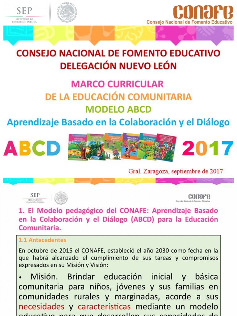 Presentación ABCD Completa | PDF | Educación de la primera infancia | Plan  de estudios