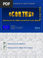 Matemática PPT - Geometria - Sólidos Geométricos - Cortes