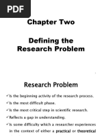 Chapter Two Defining The Research Problem