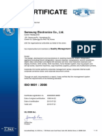 Samsung ISO 9001 Certification