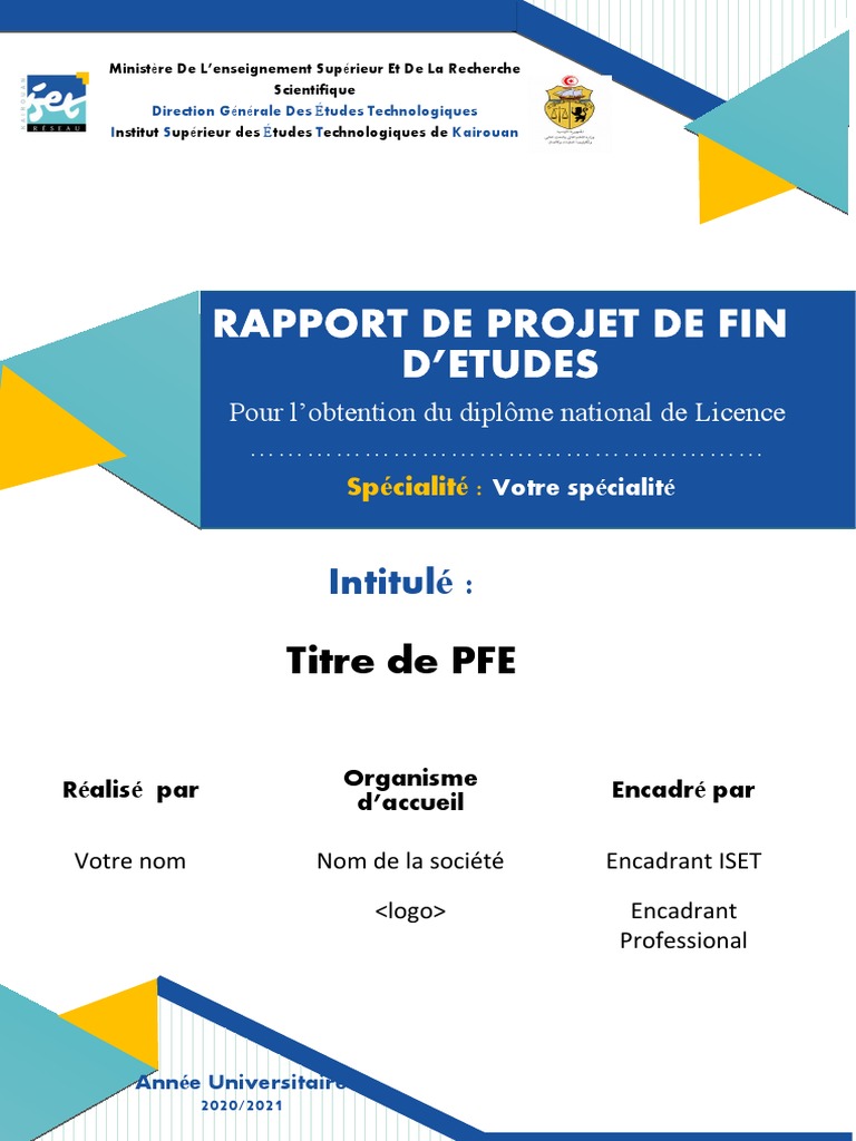 Traduction Français Page De Garde Modèle Page de Garde PFE isetKR | PDF