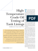 High-Temperature Crude Oil Testing of Tank Linings: Gard Reian, Jotun Coatings, Sandefjord, Norway