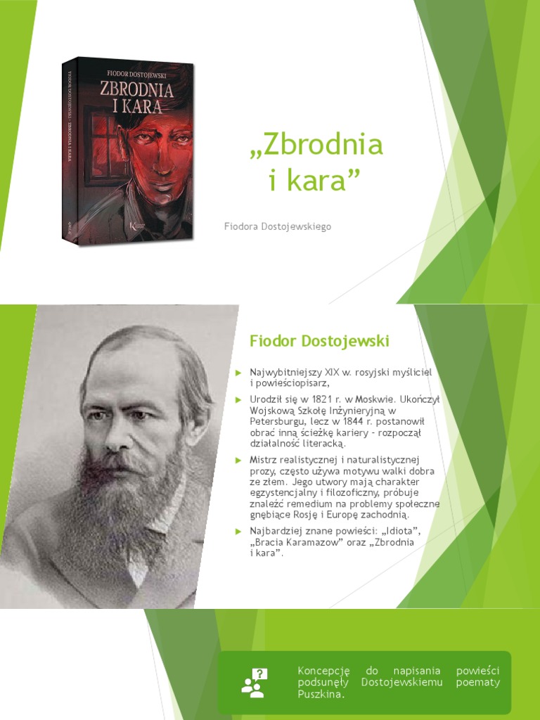 Zbrodnia I Kara Powieść Polifoniczna