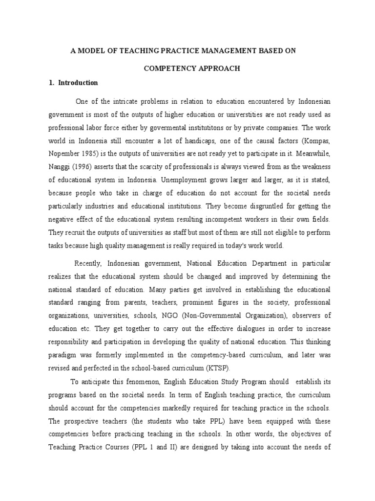 Competency-Based Teaching Model in PPL | PDF | Motivation | Motivational
