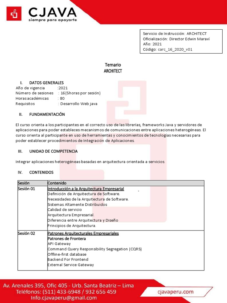 Curso de Arquitectura de Software Java | PDF | Servicio web | Jabón