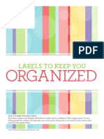 Labels To Keep You: Organized
