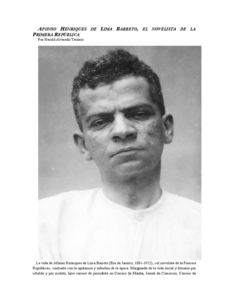 Afonso Henríquez de Lima Barreto | PDF