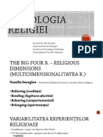 The Big Four B Model of Religiosity