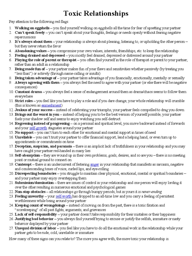 Toxic Relationships: Enmeshment | PDF | Psychological Abuse | Social ...