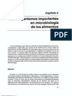 Capitulo 2. Microrganismos Importantes en Microbiología de Los Alimentos