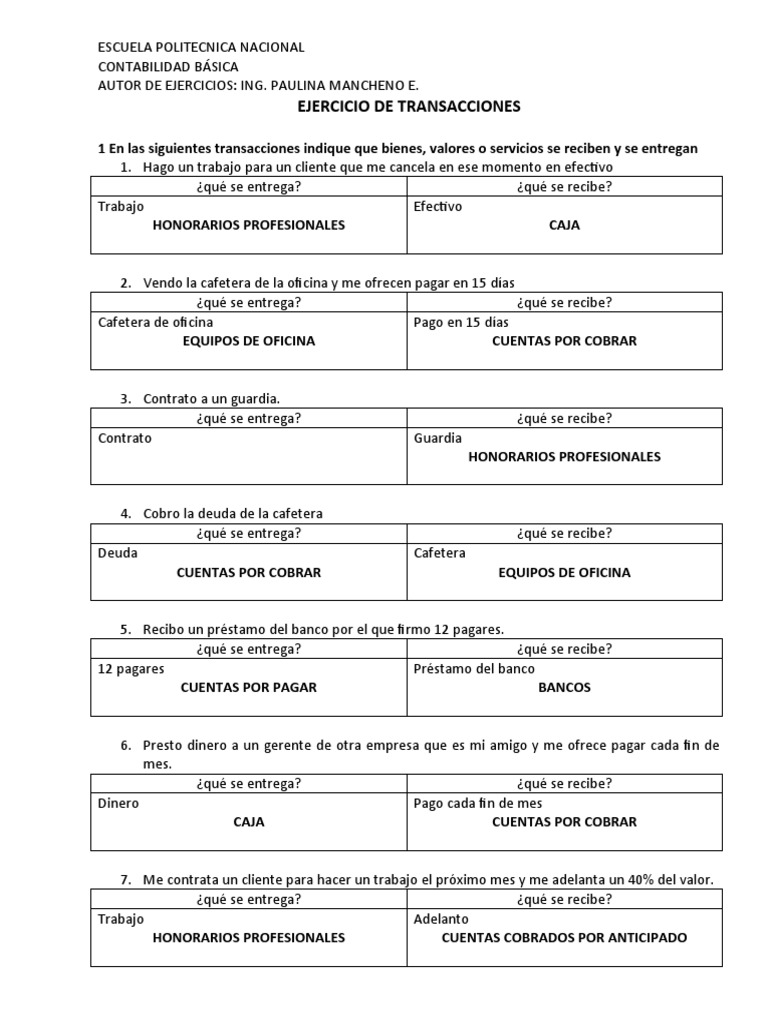 Ejercicios de Contabilidad Básica | PDF | Pagaré | Bancos