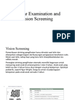 Ocular Examination and Vision Screening