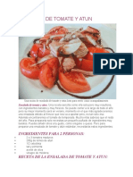 Ensalada de tomate y atún: receta fresca y económica