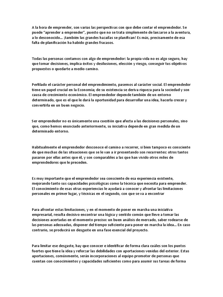 Claves para Emprender con Éxito | PDF | Plan de negocios | Iniciativa ...