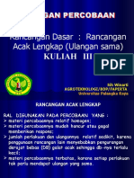 RANCANGAN PERCOBAAN