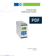 Emotron M20 Shaft Power Monitor: Instruction Manual English