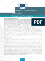 Study For The Fitness Check of EU Consumer and Marketing Law