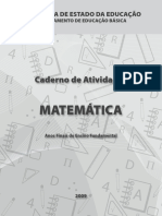 Cadernos de Atividades de Matemática.