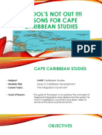 CAPE CARIBBEAN STUDIES Integration