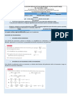 Guia #1 de Algebra Segundo Periodo