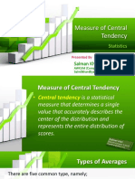 Measure of Central Tendency: Statistics