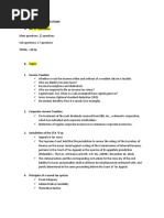 2015 Taxation Law Questions