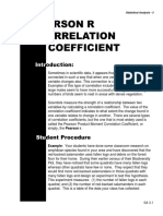 Pearson Correlation Coefficient