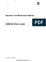 SEM 636D Wheel Loader Operation Maintenance Manual