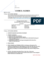 Eugene City Council Agenda: Implementation Plan For Eugene's Parks and Recreation System" To Re-Designate