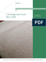 Contingencies Fund (No.2) Bill (HoC - CBP-9155)