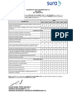 Certificado Arl Sura Auditoria Ruc 2020