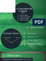 Teología Iv. La Naturaleza de La Iglesia