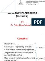 Groundwater Engineering (Lecture 2) : By: Dr. Peter Hany Sobhy Riad